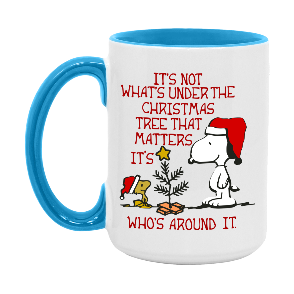 Peanuts Gang Christmas Mug, Snoopy Charlie Brown Holiday Coffee Cup, Ceramic Christmas Mug 11Oz Or 15Oz
