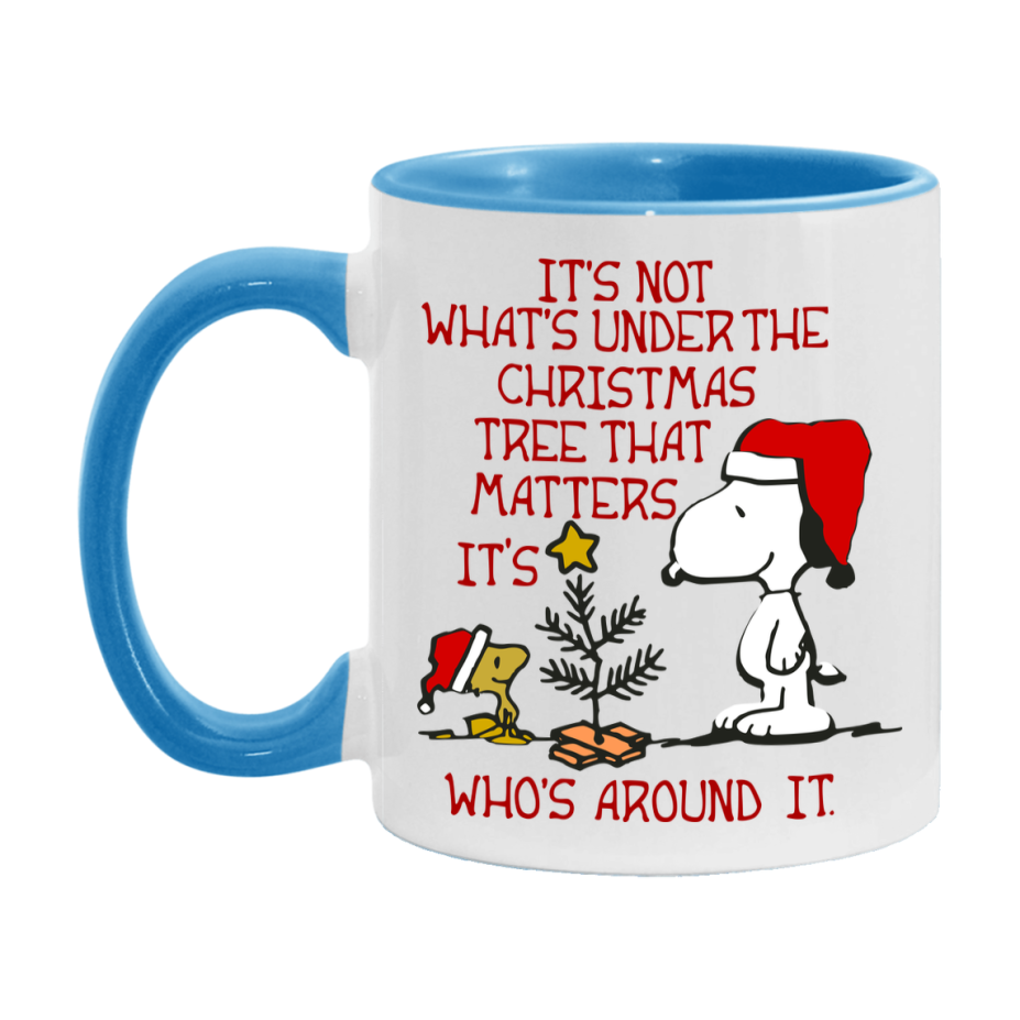 Peanuts Gang Christmas Mug, Snoopy Charlie Brown Holiday Coffee Cup, Ceramic Christmas Mug 11Oz Or 15Oz