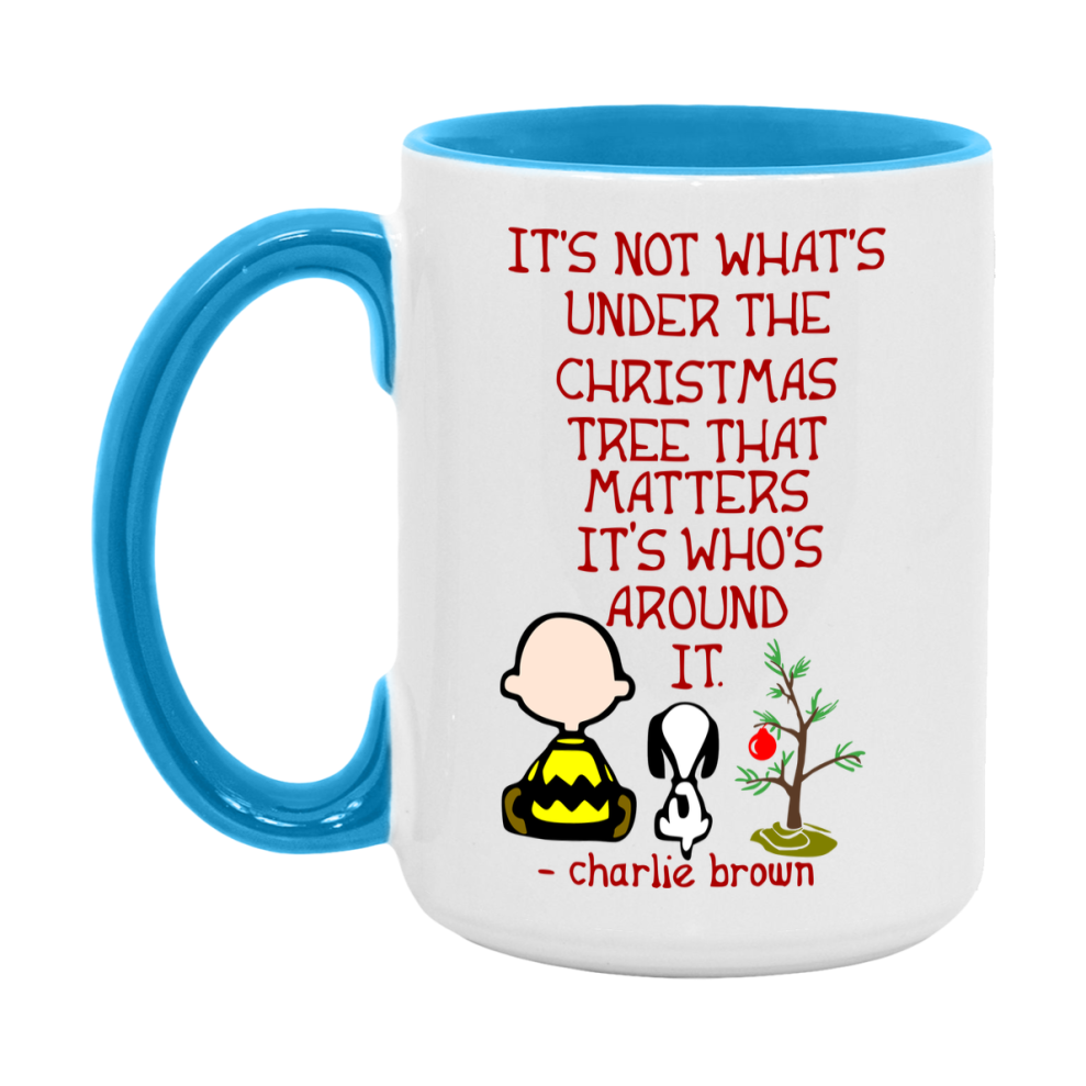 Peanuts Gang Christmas Mug, Snoopy Charlie Brown Holiday Coffee Cup, Ceramic Christmas Mug 11Oz Or 15Oz