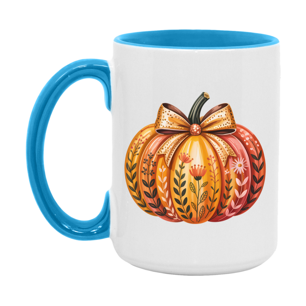 In Love With Fall Coffee Mug, Cozy Cute Autumn Coffee Cup, 11Oz Or 15Oz White Ceramic Mug