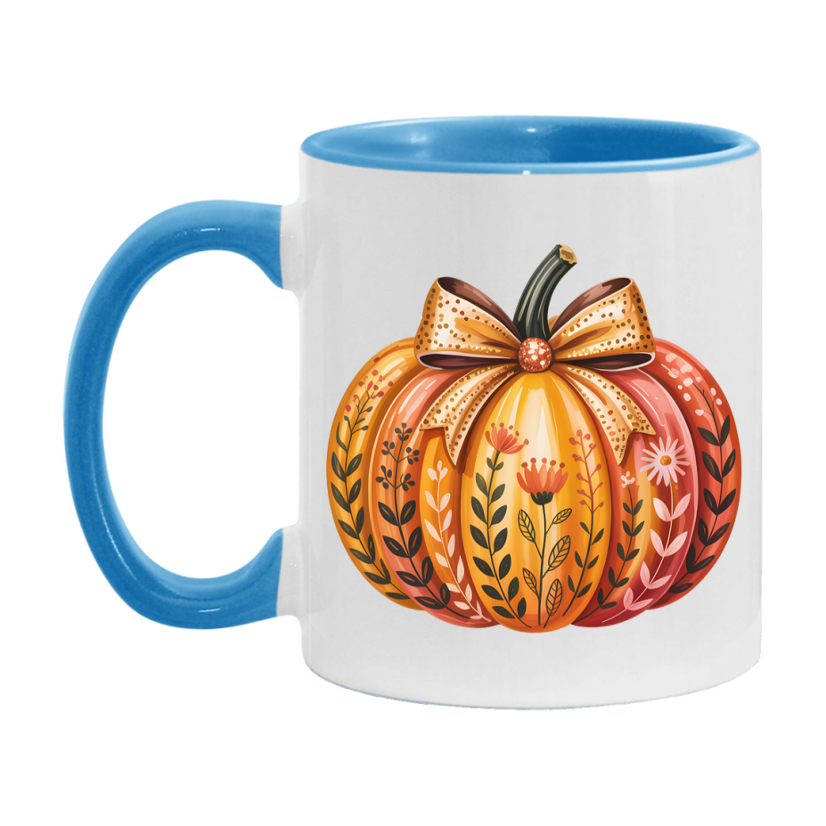 In Love With Fall Coffee Mug, Cozy Cute Autumn Coffee Cup, 11Oz Or 15Oz White Ceramic Mug