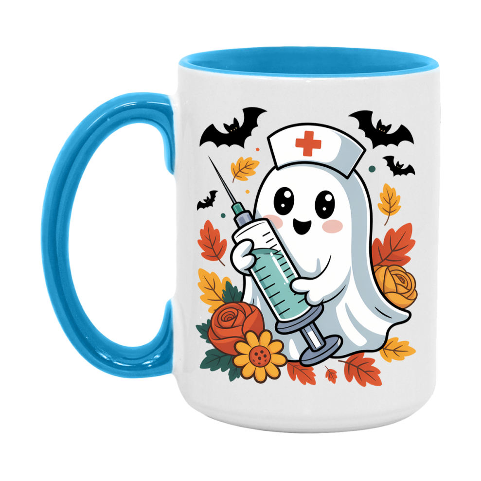 In Love With Fall Coffee Mug, Cozy Cute Autumn Coffee Cup, 11Oz Or 15Oz White Ceramic Mug