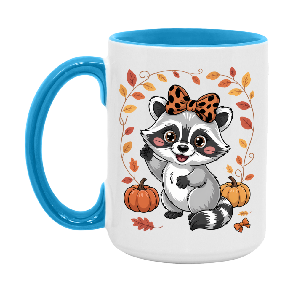 In Love With Fall Coffee Mug, Cozy Cute Autumn Coffee Cup, 11Oz Or 15Oz White Ceramic Mug