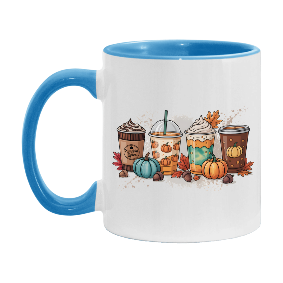 In Love With Fall Coffee Mug, Cozy Cute Autumn Coffee Cup, 11Oz Or 15Oz White Ceramic Mug