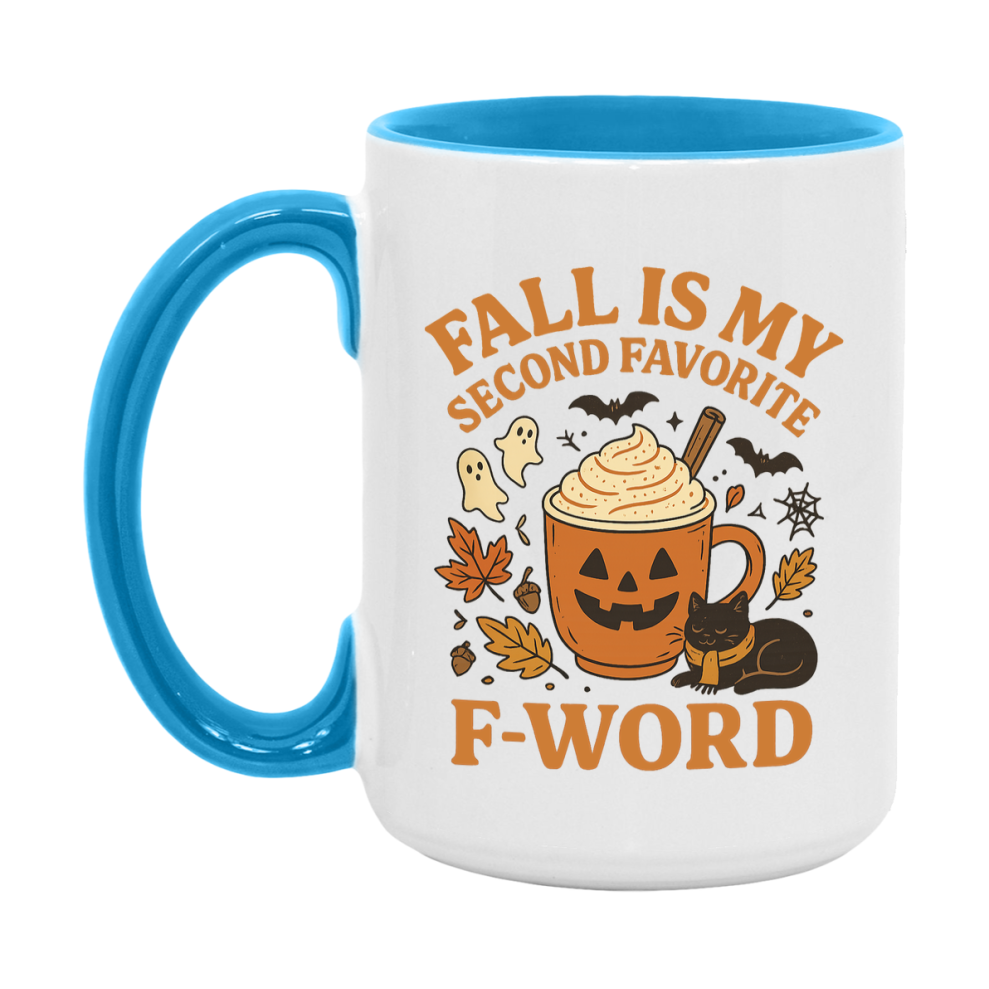 In Love With Fall Coffee Mug, Cozy Cute Autumn Coffee Cup, 11Oz Or 15Oz White Ceramic Mug
