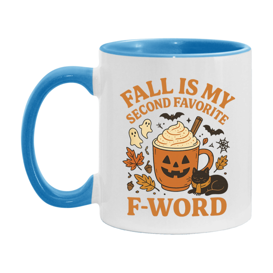 In Love With Fall Coffee Mug, Cozy Cute Autumn Coffee Cup, 11Oz Or 15Oz White Ceramic Mug
