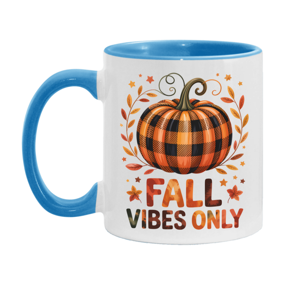 In Love With Fall Coffee Mug, Cozy Cute Autumn Coffee Cup, 11Oz Or 15Oz White Ceramic Mug