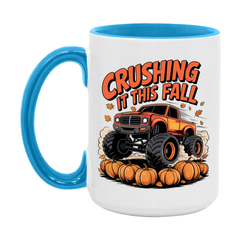 In Love With Fall Coffee Mug, Cozy Cute Autumn Coffee Cup, 11Oz Or 15Oz White Ceramic Mug