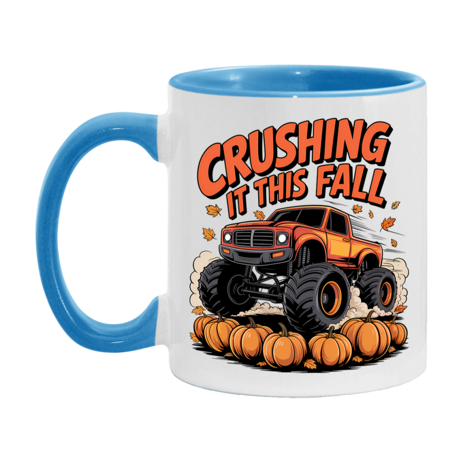 In Love With Fall Coffee Mug, Cozy Cute Autumn Coffee Cup, 11Oz Or 15Oz White Ceramic Mug