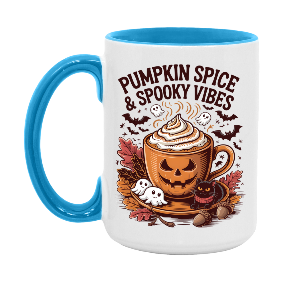 In Love With Fall Coffee Mug, Cozy Cute Autumn Coffee Cup, 11Oz Or 15Oz White Ceramic Mug