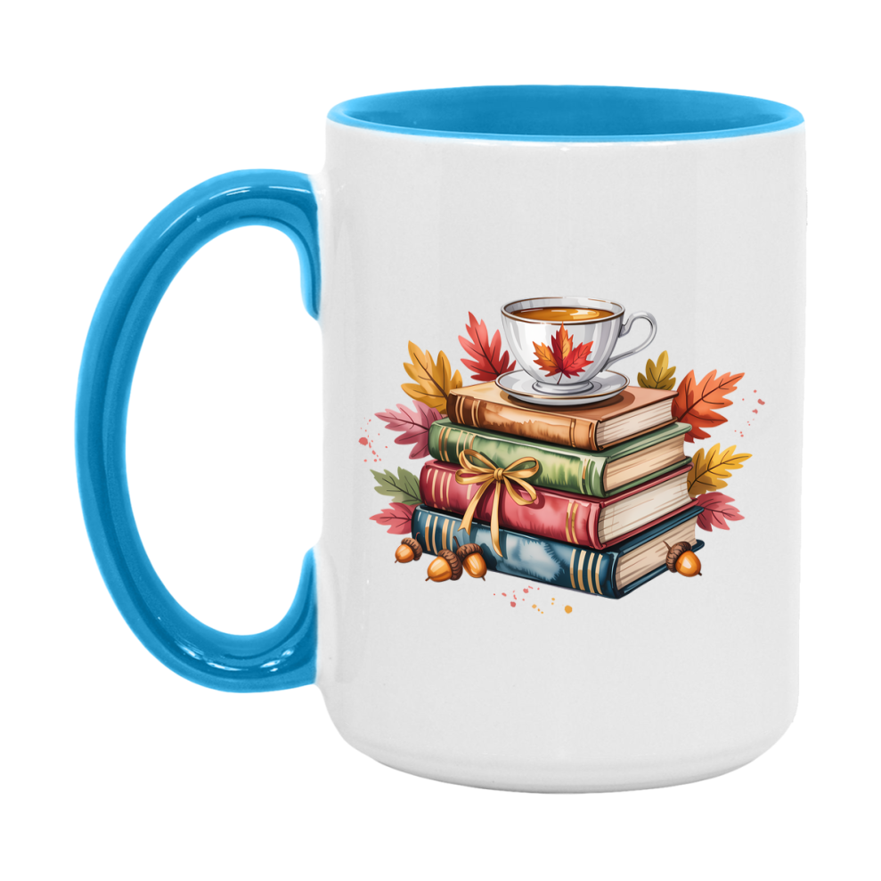 In Love With Fall Coffee Mug, Cozy Cute Autumn Coffee Cup, 11Oz Or 15Oz White Ceramic Mug