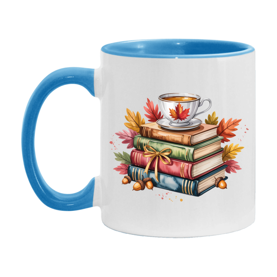 In Love With Fall Coffee Mug, Cozy Cute Autumn Coffee Cup, 11Oz Or 15Oz White Ceramic Mug