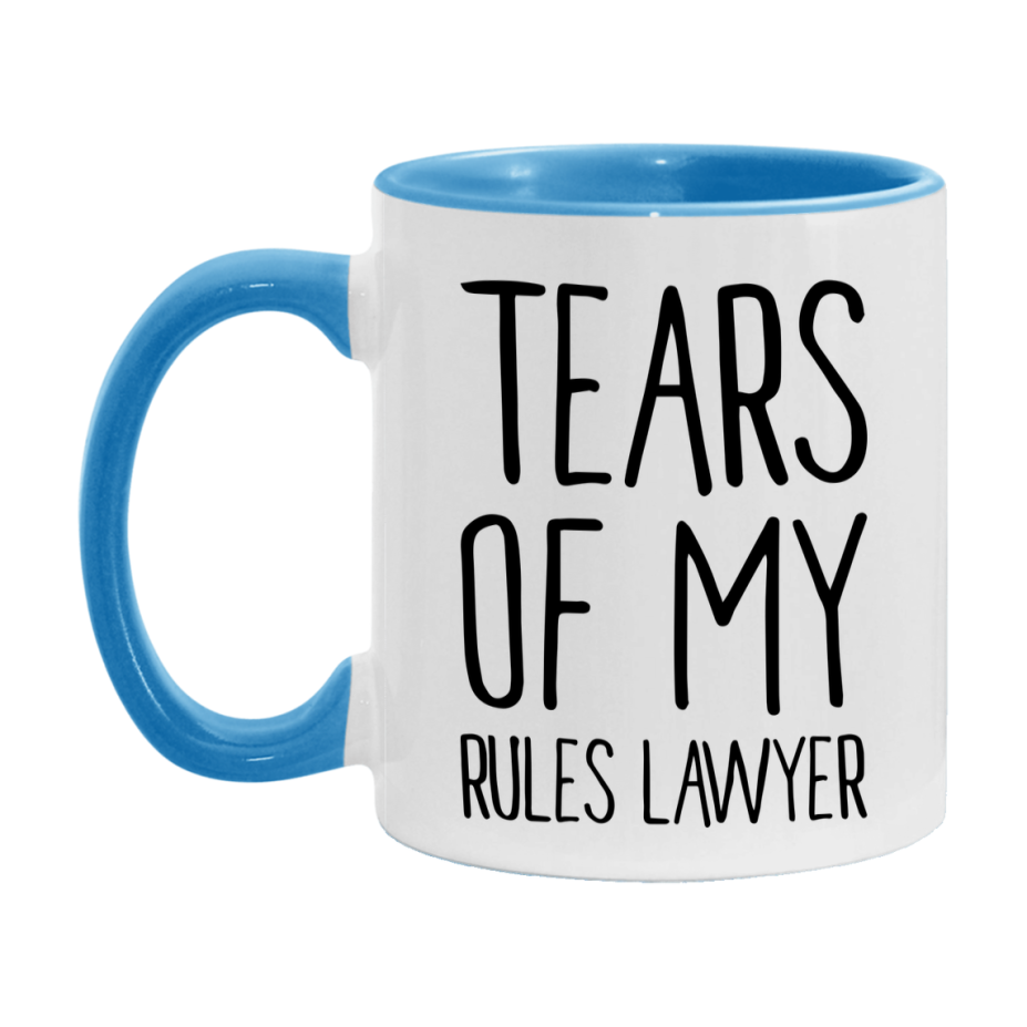 Dnd Dragon Masters Mug, Tears Of My Rules Lawyer Coffee Mug, Rpg Gift