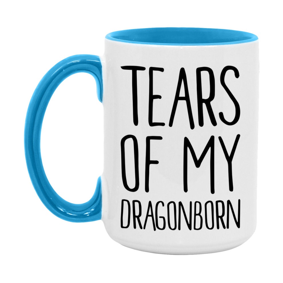 Dnd Dragon Masters Mug, Tears Of My Dragonborn Coffee Mug, Rpg Gift