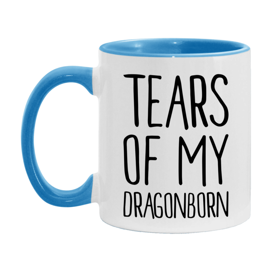 Dnd Dragon Masters Mug, Tears Of My Dragonborn Coffee Mug, Rpg Gift