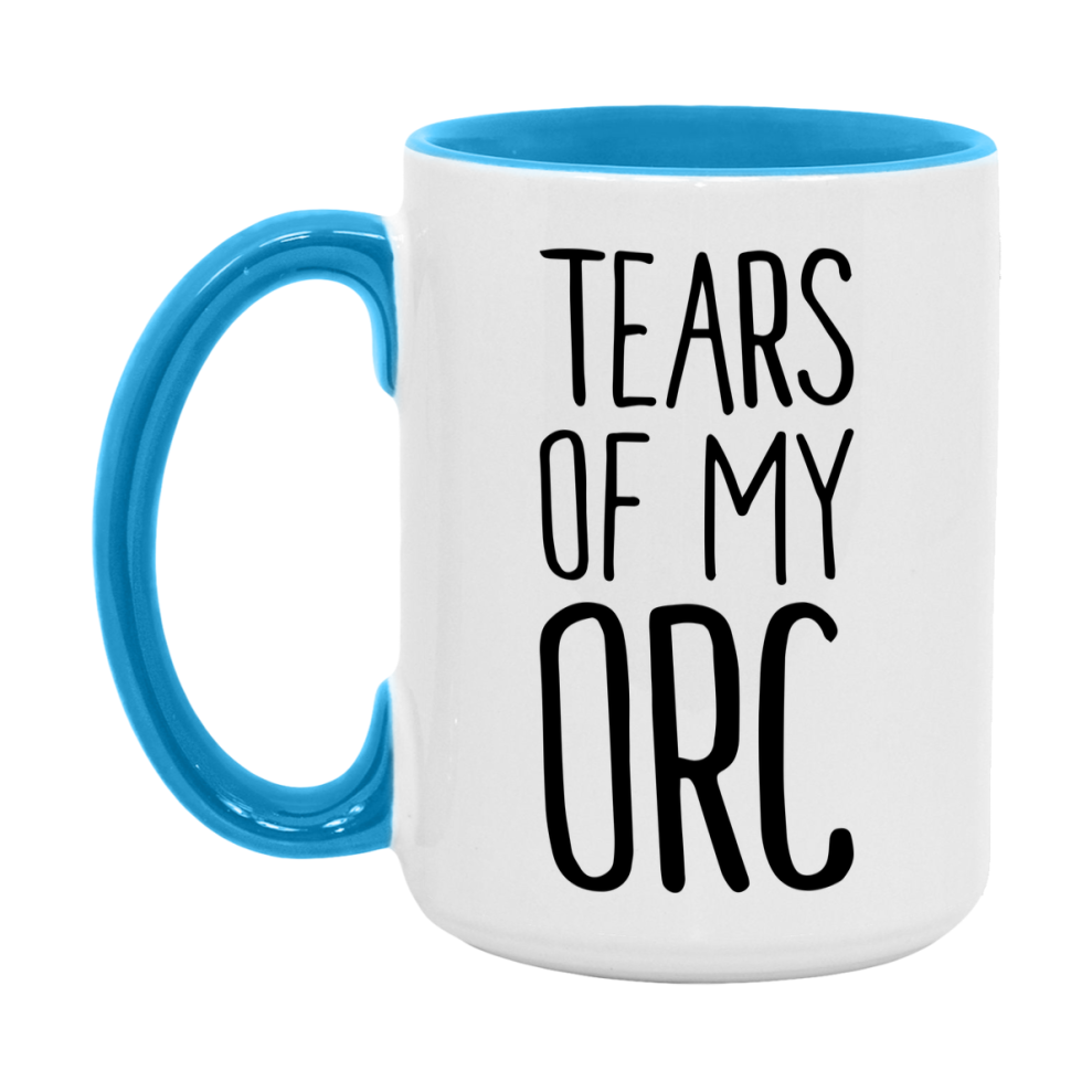 Dnd Dragon Masters Mug, Tears Of My Orc Coffee Mug, Rpg Gift