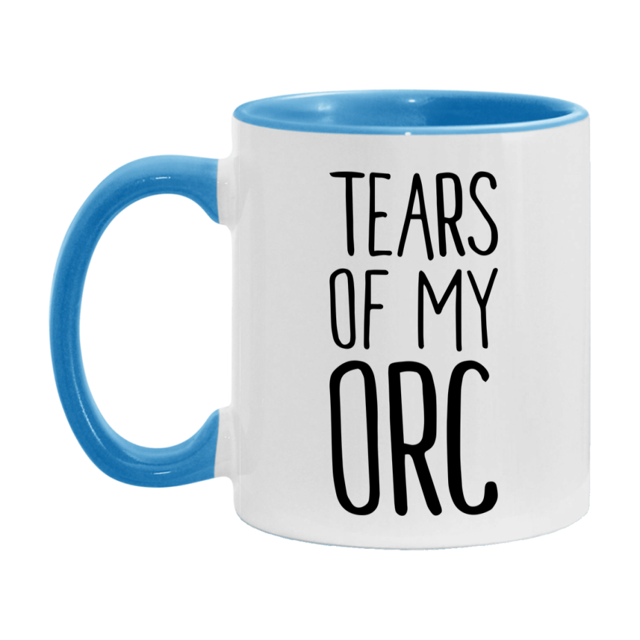 Dnd Dragon Masters Mug, Tears Of My Orc Coffee Mug, Rpg Gift
