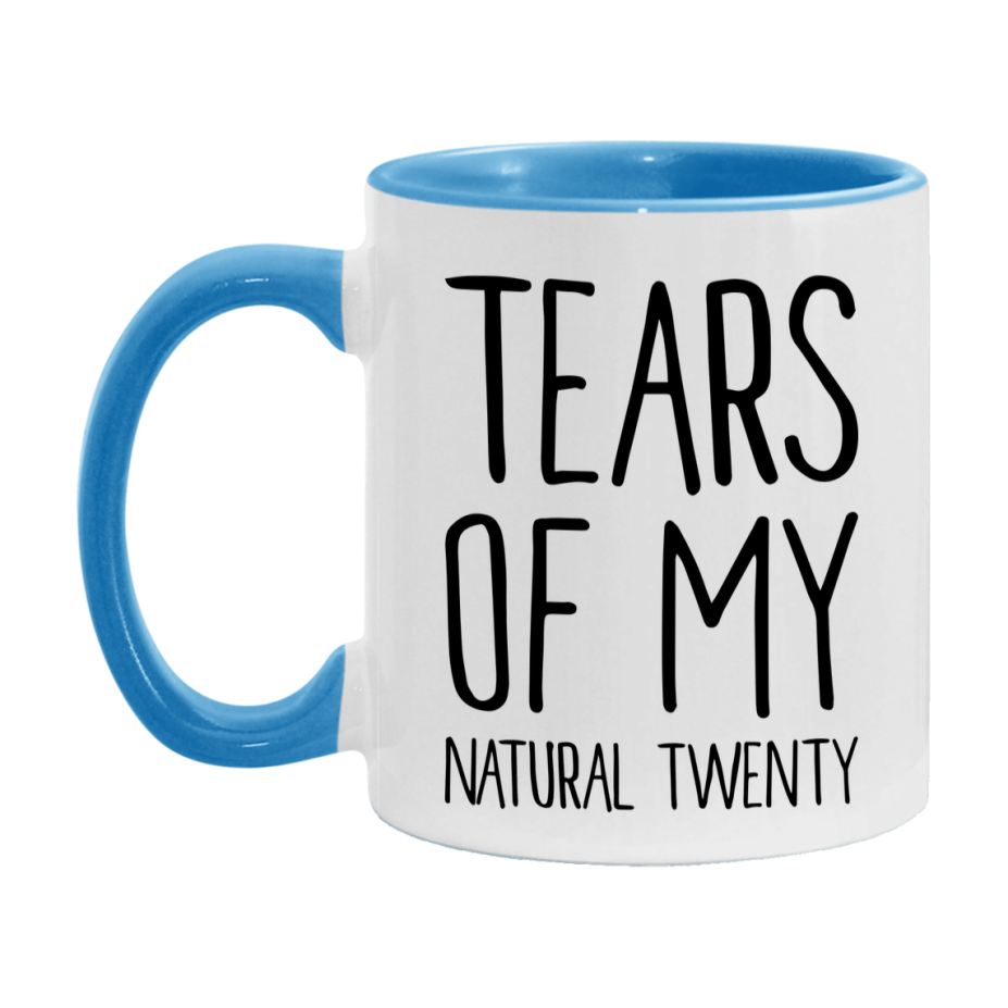 Dnd Dragon Masters Mug, Tears Of My Natural Twenty Coffee Mug, Rpg Gift