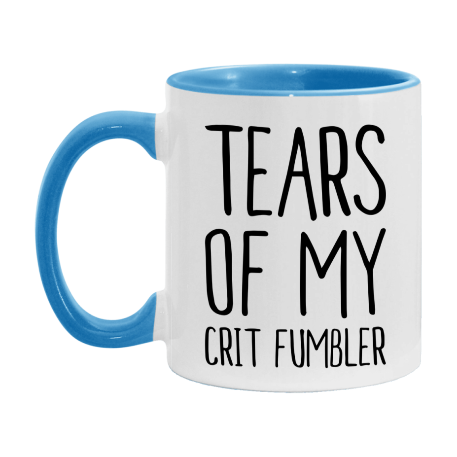 Dnd Dragon Masters Mug, Tears Of My Crit Fumbler Coffee Mug, Rpg Gift