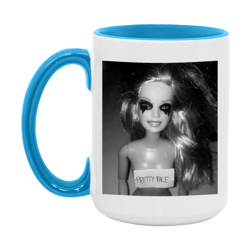 Disgusted Doll Face Mug, Funny Doll Face Meme Coffee Cup