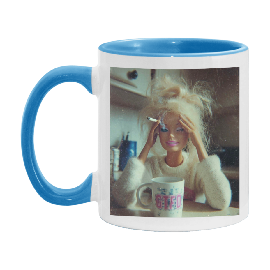 Disgusted Doll Face Mug, Funny Doll Face Meme Coffee Cup
