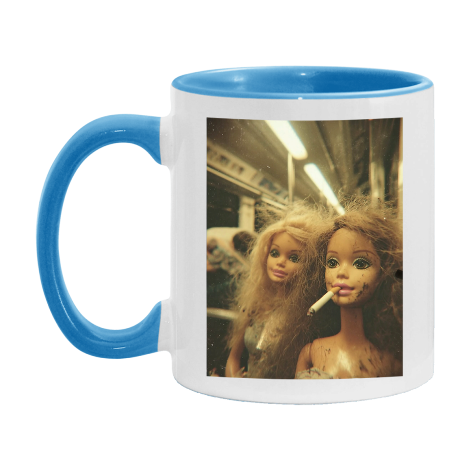 Disgusted Doll Face Mug, Funny Doll Face Meme Coffee Cup