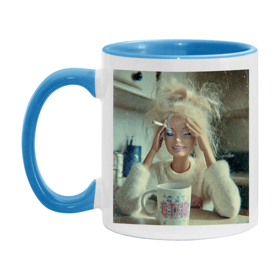 Disgusted Doll Face Mug, Funny Doll Face Meme Coffee Cup