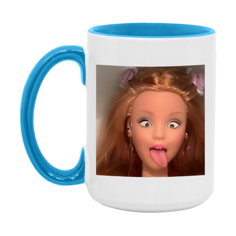 Disgusted Doll Face Mug, Funny Doll Face Meme Coffee Cup