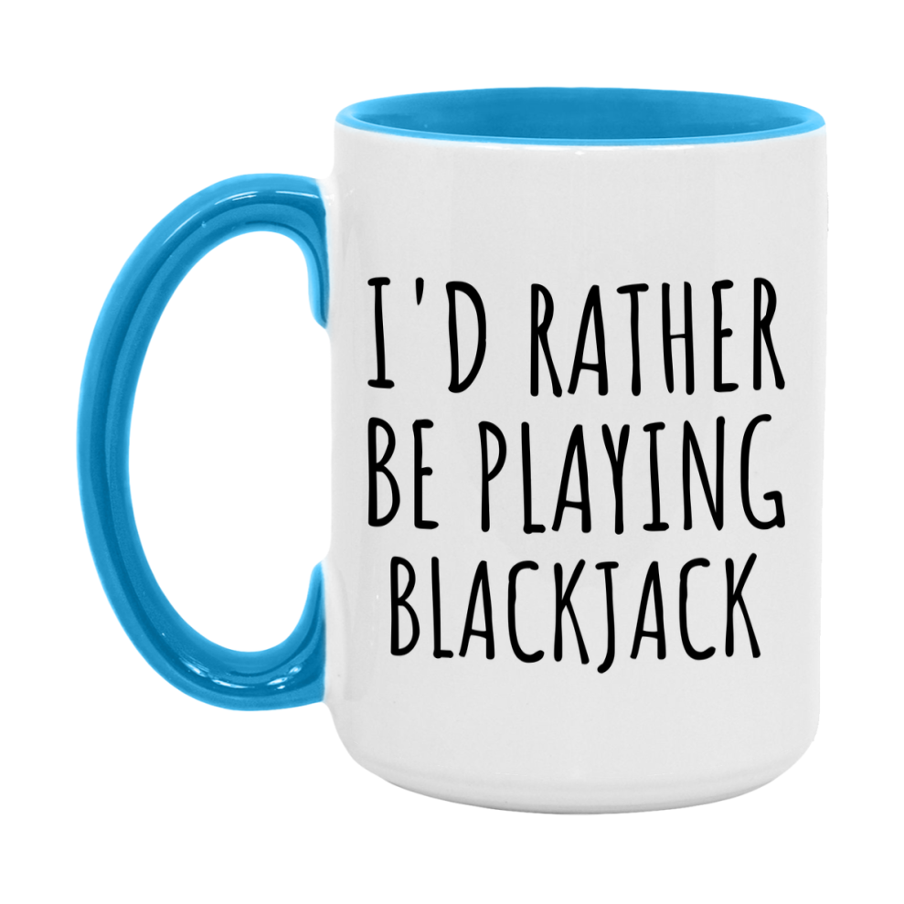 Casino Mug For Blackjack Players, Funny Blackjack Coffee Mug, 11Oz Or 15Oz Novelty Mug