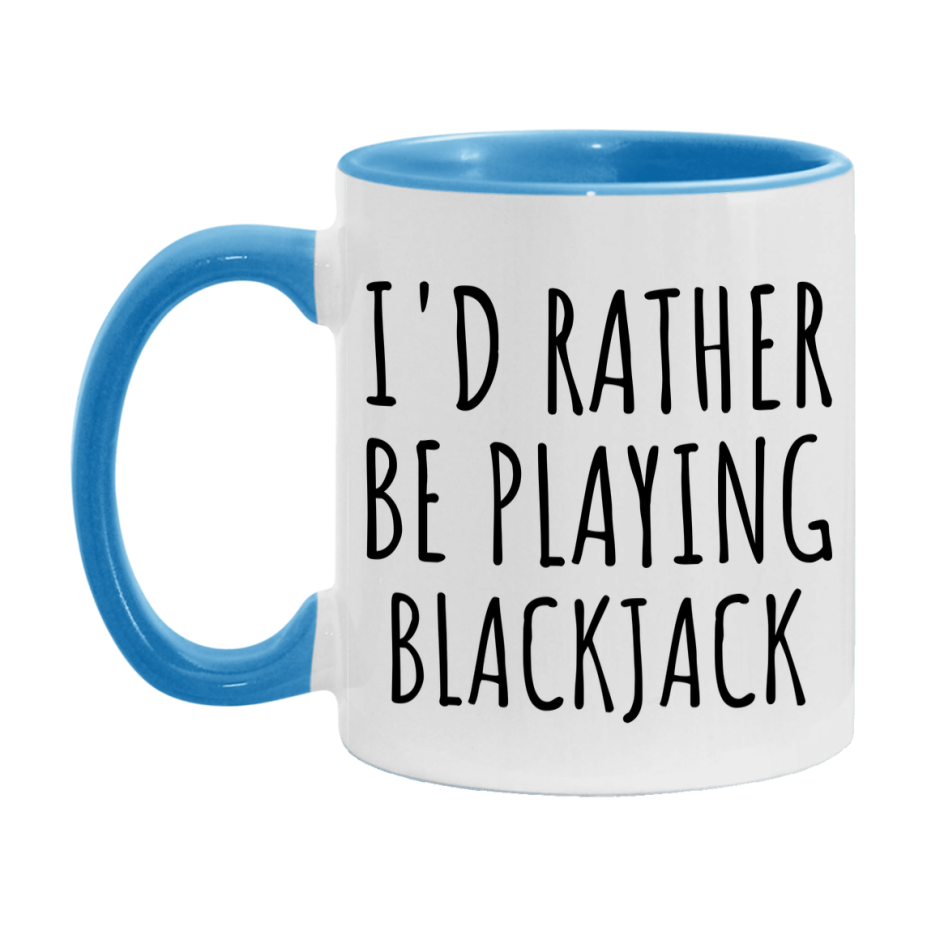 Casino Mug For Blackjack Players, Funny Blackjack Coffee Mug, 11Oz Or 15Oz Novelty Mug