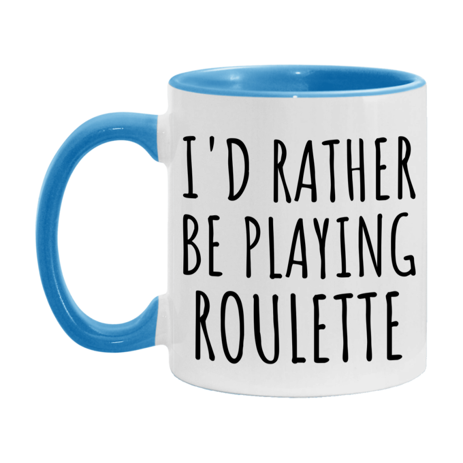 Casino Mug For Roulette Players, Funny Roulette Coffee Mug, 11Oz Or 15Oz Novelty Mug