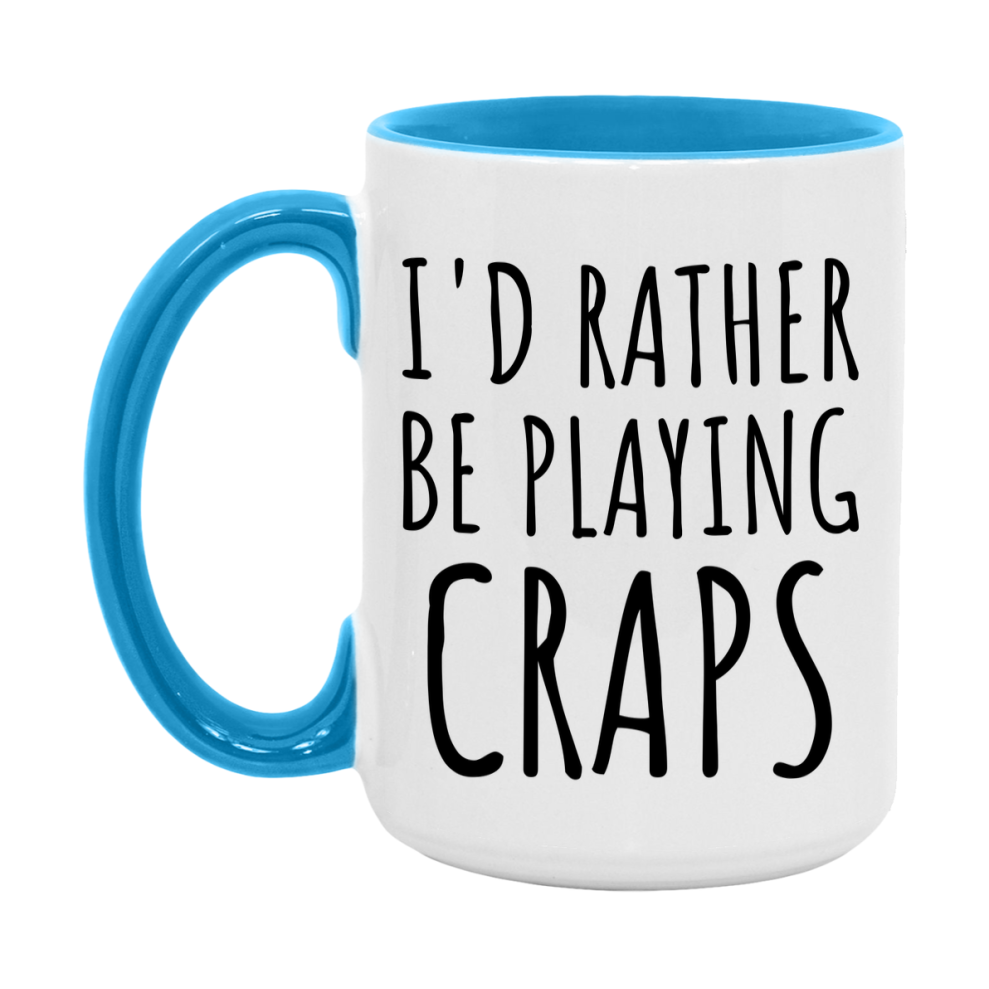 Casino Mug For Craps Players, Funny Craps Coffee Mug, 11Oz Or 15Oz Novelty Mug