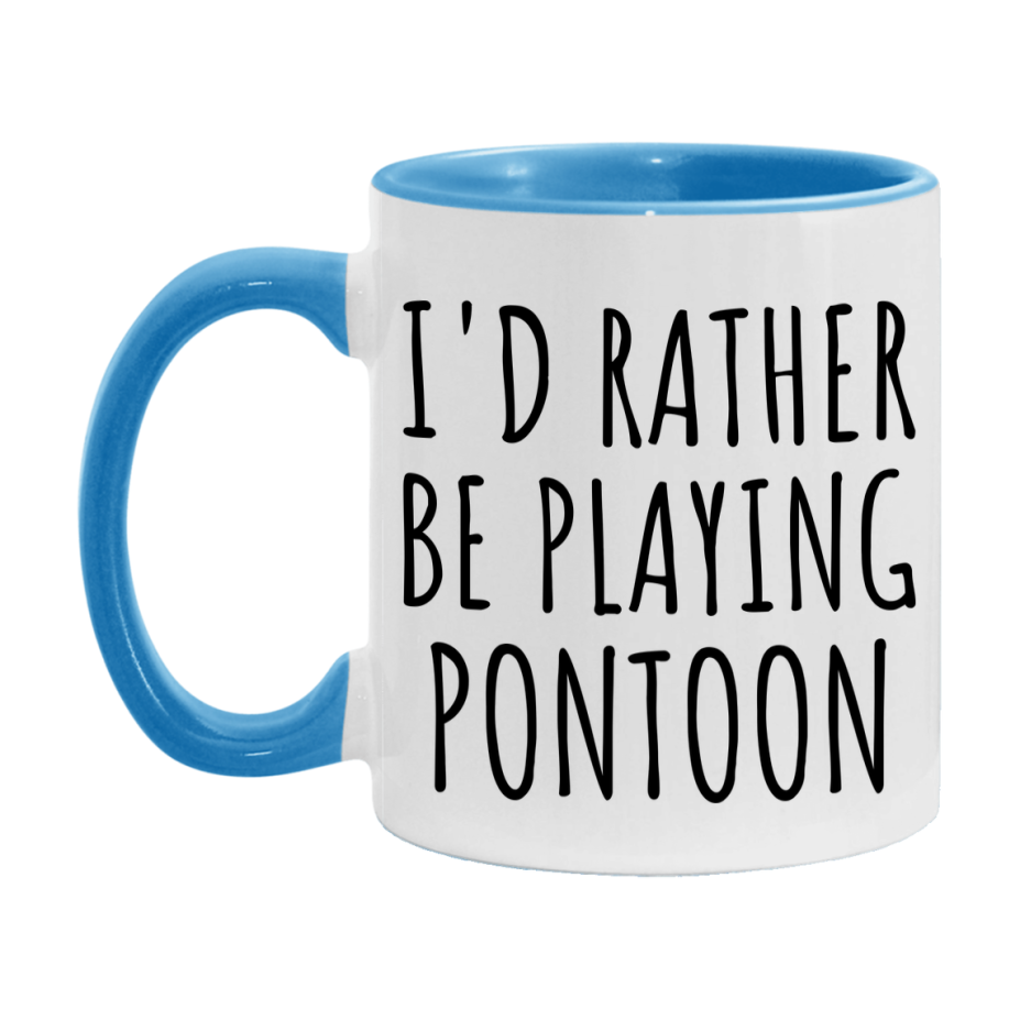 Casino Mug For Pontoon Players, Funny Pontoon Coffee Mug, 11Oz Or 15Oz Novelty Mug