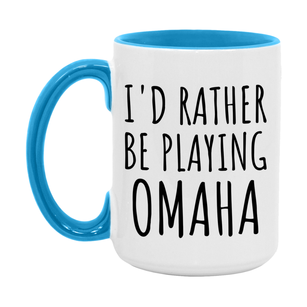 Casino Mug For Omaha Players, Funny Omaha Coffee Mug, 11Oz Or 15Oz Novelty Mug