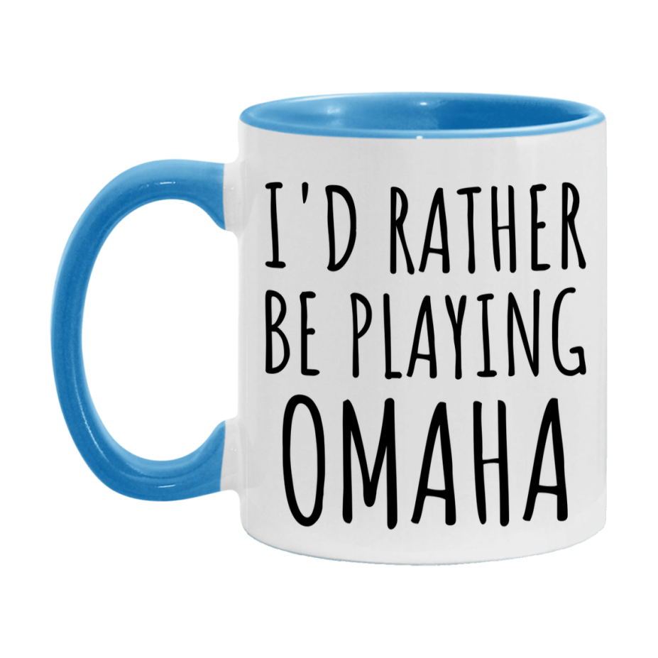 Casino Mug For Omaha Players, Funny Omaha Coffee Mug, 11Oz Or 15Oz Novelty Mug