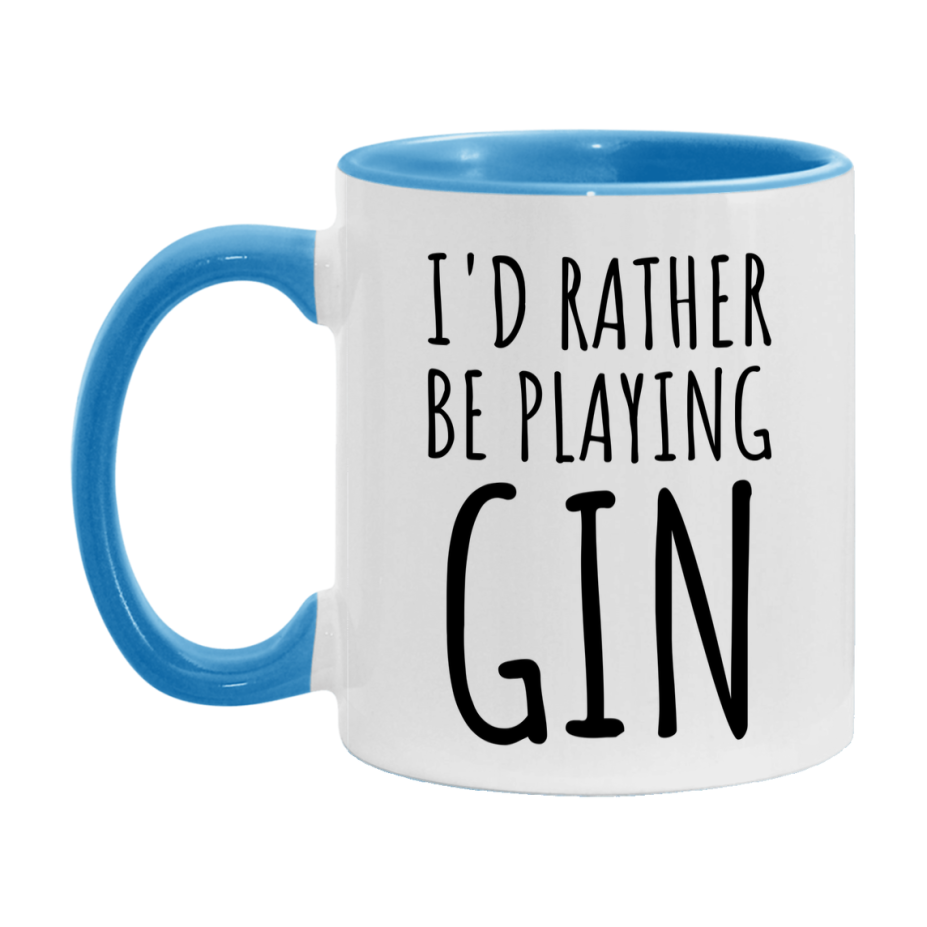 Casino Mug For Gin Players, Funny Gin Coffee Mug, 11Oz Or 15Oz Novelty Mug