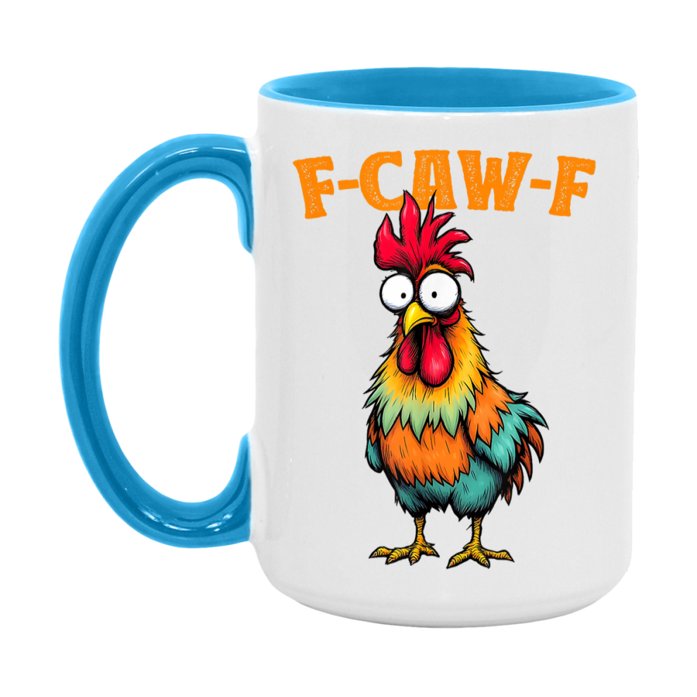 F Caw F Mug, Funny Bird Coffee Mug, 11Oz Or 15Oz Ceramic Cup