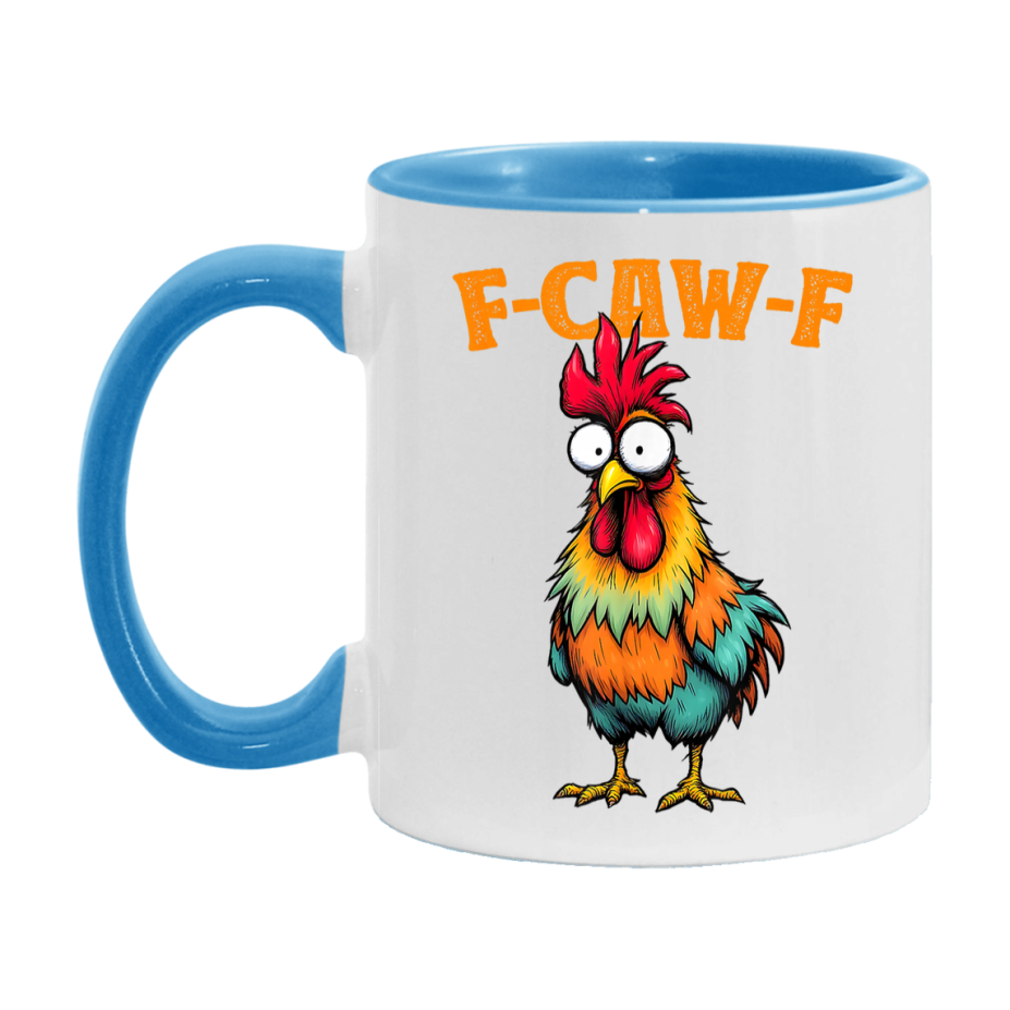 F Caw F Mug, Funny Bird Coffee Mug, 11Oz Or 15Oz Ceramic Cup