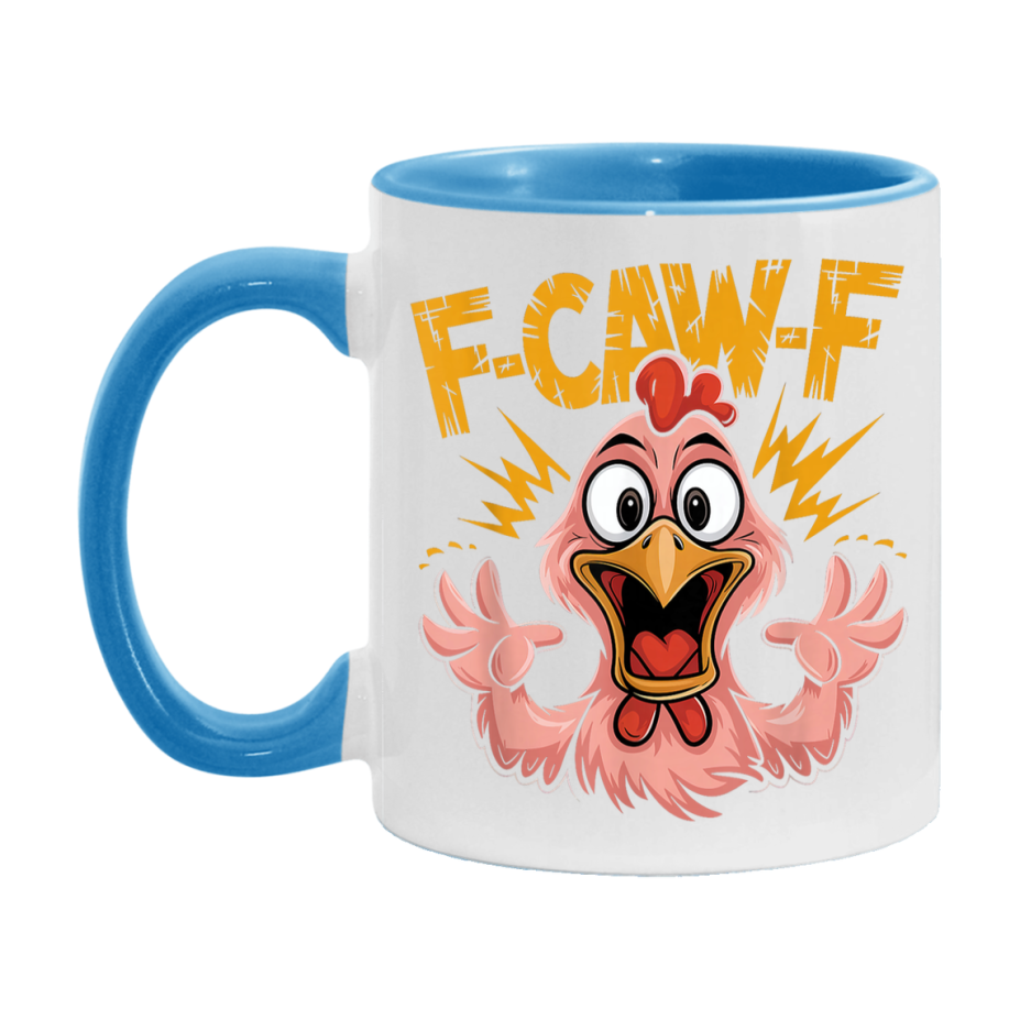 F Caw F Mug, Funny Bird Coffee Mug, 11Oz Or 15Oz Ceramic Cup