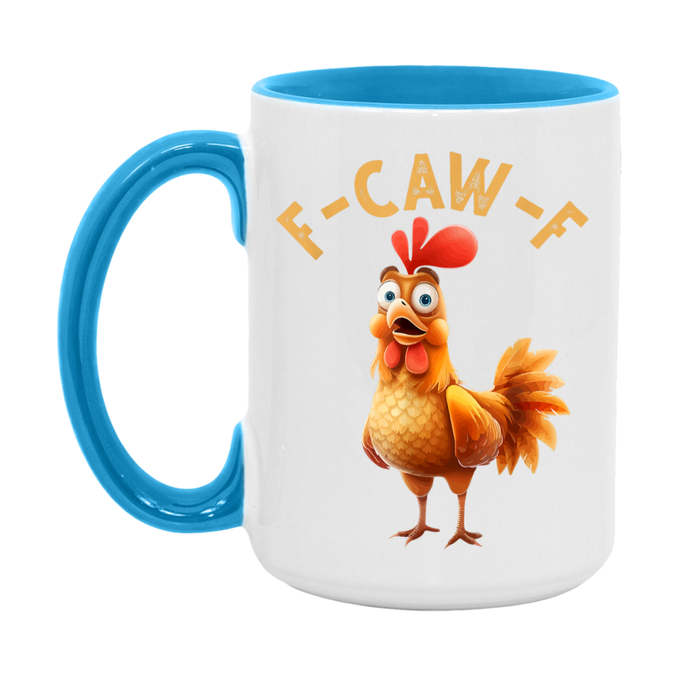 F Caw F Mug, Funny Bird Coffee Mug, 11Oz Or 15Oz Ceramic Cup