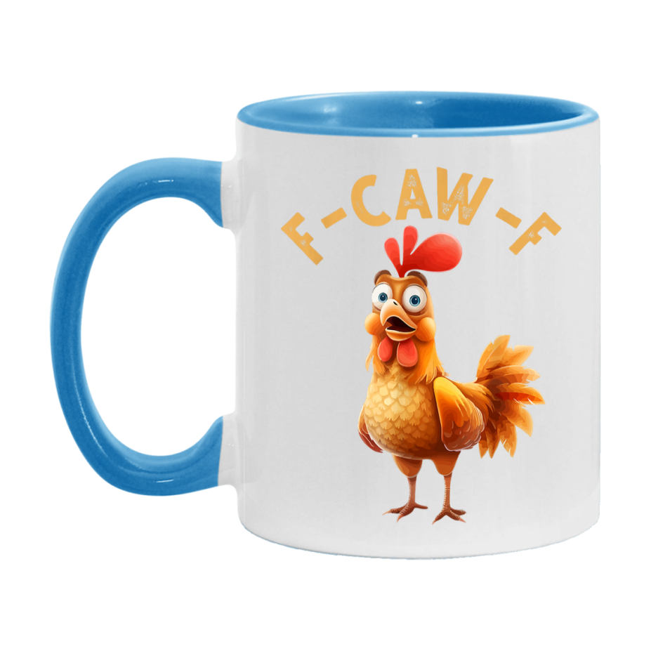 F Caw F Mug, Funny Bird Coffee Mug, 11Oz Or 15Oz Ceramic Cup