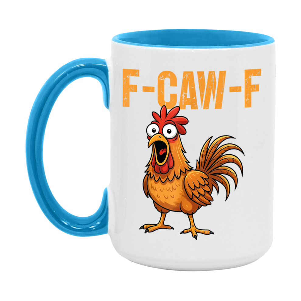 F Caw F Mug, Funny Bird Coffee Mug, 11Oz Or 15Oz Ceramic Cup