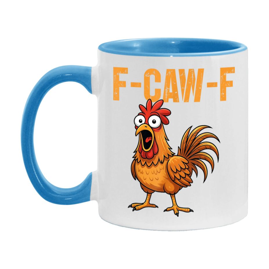 F Caw F Mug, Funny Bird Coffee Mug, 11Oz Or 15Oz Ceramic Cup