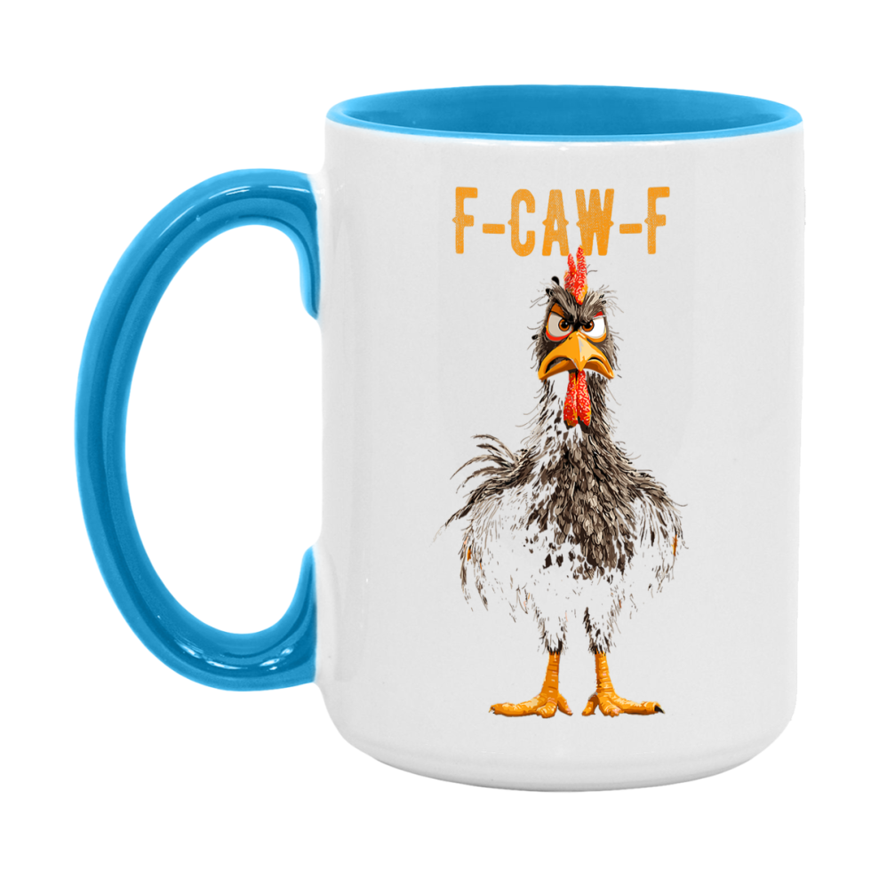 F Caw F Mug, Funny Bird Coffee Mug, 11Oz Or 15Oz Ceramic Cup