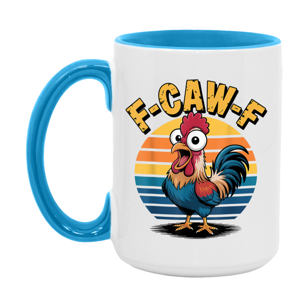 F Caw F Mug, Funny Bird Coffee Mug, 11Oz Or 15Oz Ceramic Cup