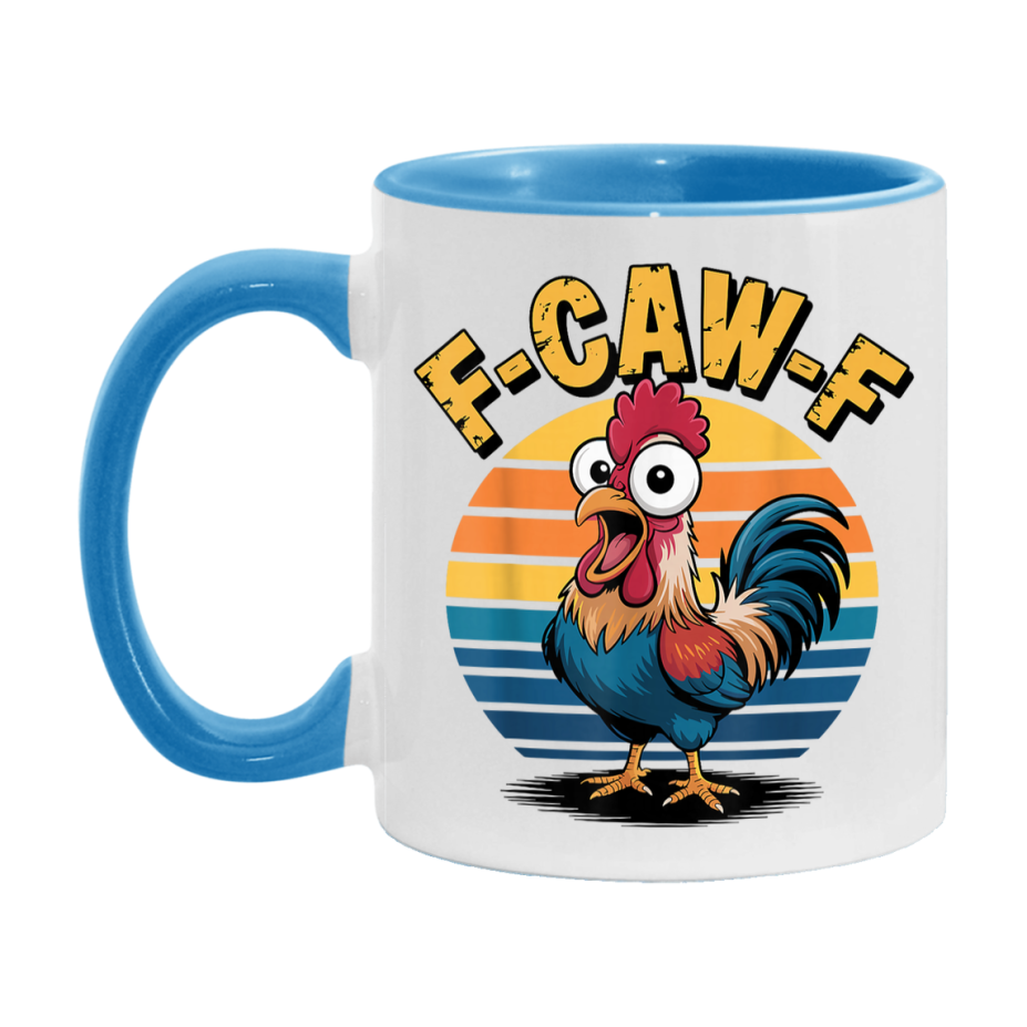 F Caw F Mug, Funny Bird Coffee Mug, 11Oz Or 15Oz Ceramic Cup