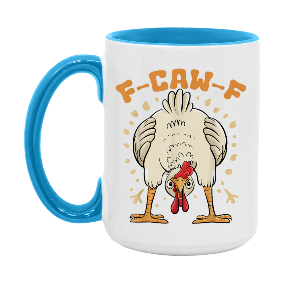 F Caw F Mug, Funny Bird Coffee Mug, 11Oz Or 15Oz Ceramic Cup