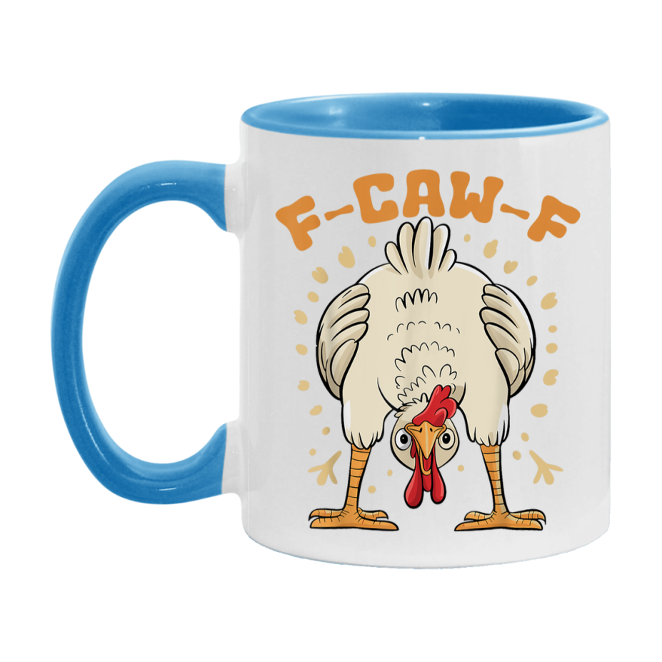 F Caw F Mug, Funny Bird Coffee Mug, 11Oz Or 15Oz Ceramic Cup