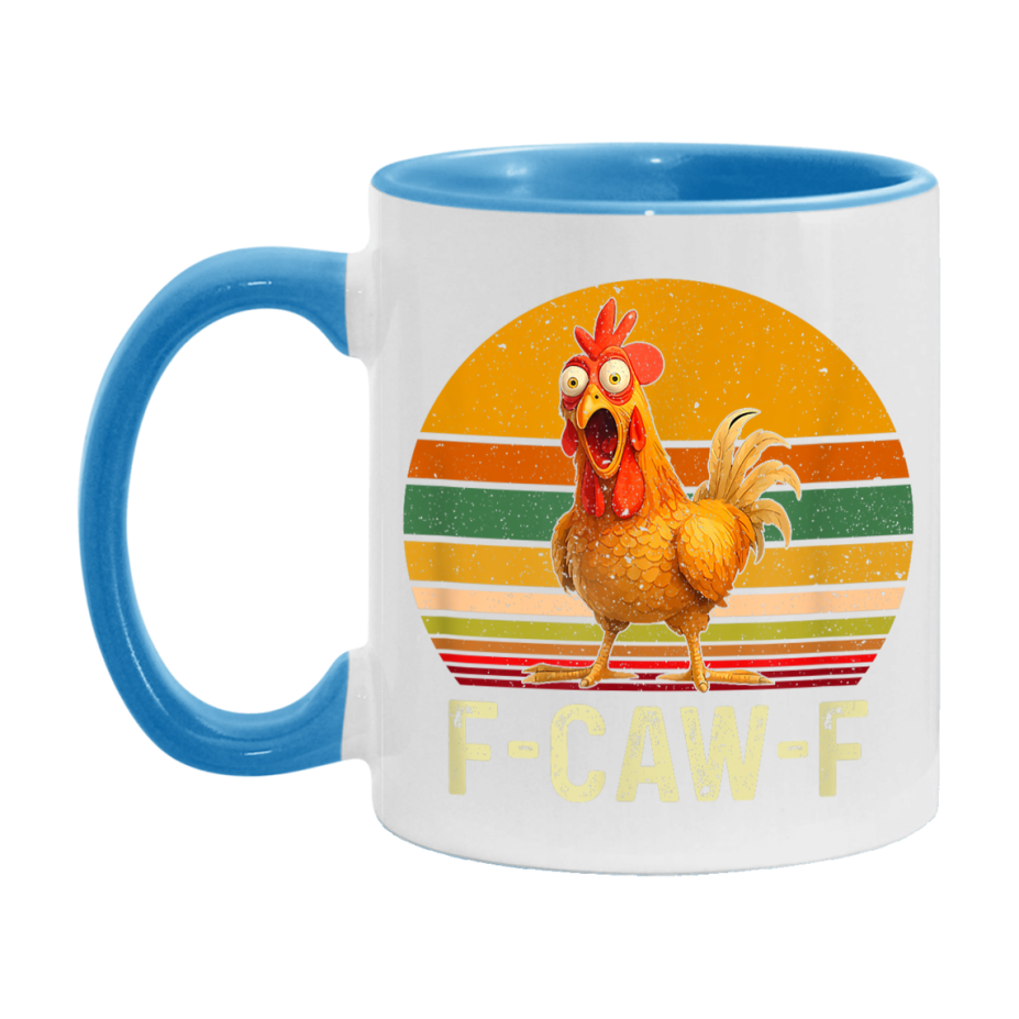 F Caw F Mug, Funny Bird Coffee Mug, 11Oz Or 15Oz Ceramic Cup