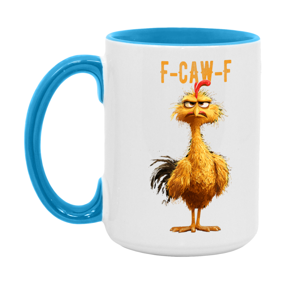 F Caw F Mug, Funny Bird Coffee Mug, 11Oz Or 15Oz Ceramic Cup